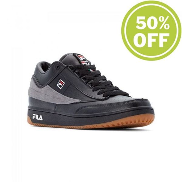 Zapatillas Fila Hombre Negras - T1 Mid - España 517436REY